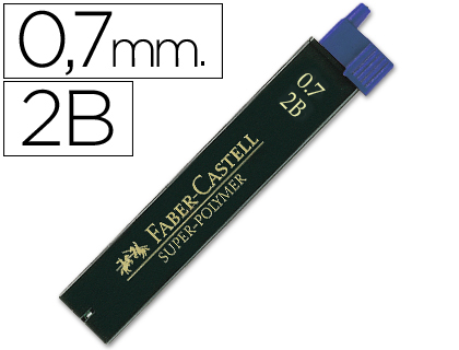 MINAS FABER GRAFITE 9067 0,7MM 2B CAIXA 12 MINAS
