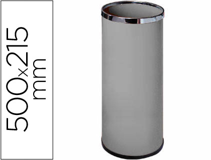 PORTA GUARDA-CHUVAS SIE METALICO 301 CINZA MEDIDA 50X21,5 CM AROS CROMADOS