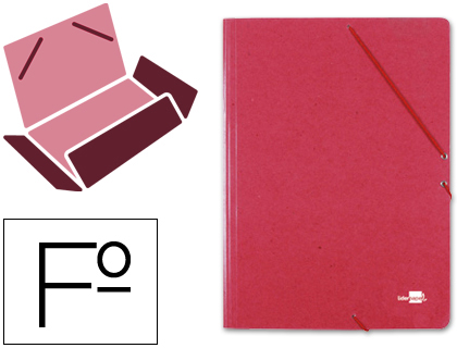 PASTA DE ELASTICOS LIDERPAPEL FOLIO VERMELHA