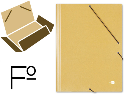 PASTA DE ELASTICOS LIDERPAPEL FOLIO AMARELA