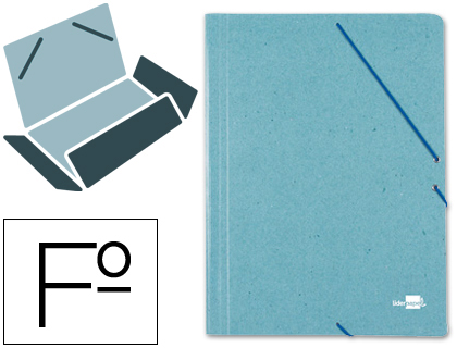 PASTA DE ELASTICOS LIDERPAPEL FOLIO VERDE