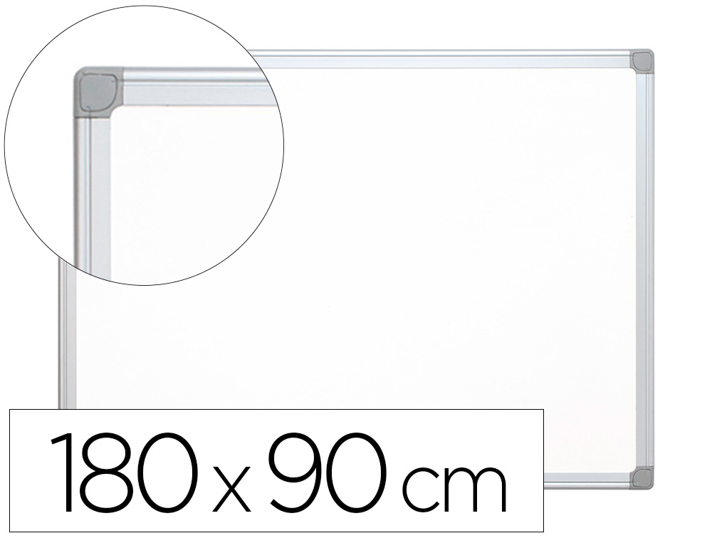 QUADRO EM MELAMINA Q-CONNECT C/CAIXILHO EM ALUMINIO 180 X 90 CM