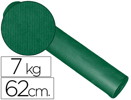 PAPEL FANTASIA KRAFT LISO VERDE 62CM 7KG