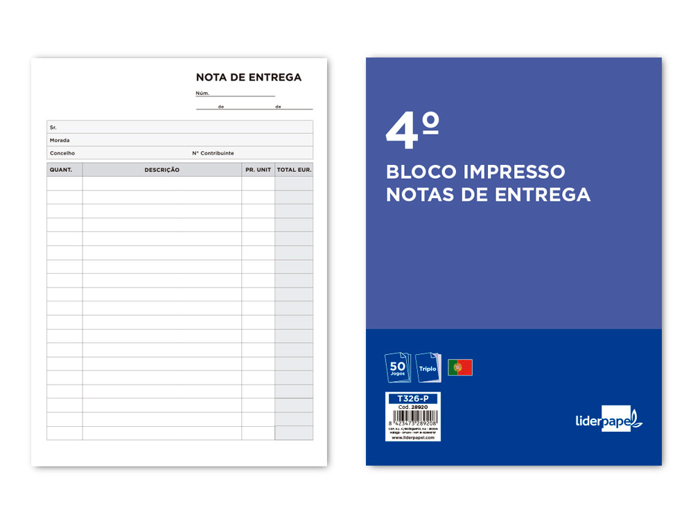BLOCO DE ENTREGAS TRIPLICADO 155X215 MM