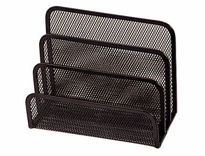 SUPORTE PARA CARTAS METALICO DE REDE PRETO