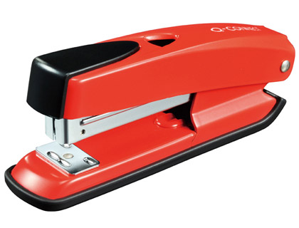 AGRAFADOR Q-CONNECT PLASTICO ABS - VERMELHO