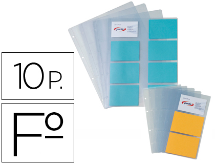 PACK 10 BOLSAS ESP. CAPA PORTA CARTOES DE VISITA PARDO