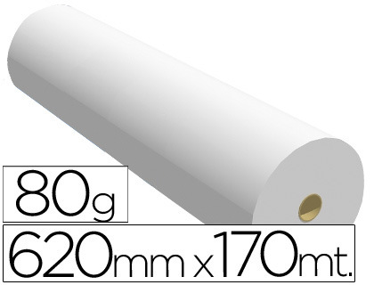 PAPEL REPROGRAFIA PARA PLANOS 80 GR 620 MM X 170 MT