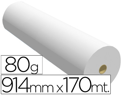 PAPEL REPROGRAFIA PARA PLANOS 80 GR 914 MM X 170 MT