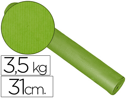 PAPEL FANTASIA KRAFT LISO PISTACHE 31 CM 3.5 KG