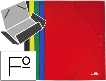 PASTA LIDERPAPEL DE ELASTICOS FOLIO 3 ABAS CARTAO PLASTIFICADO CORES SORTIDAS