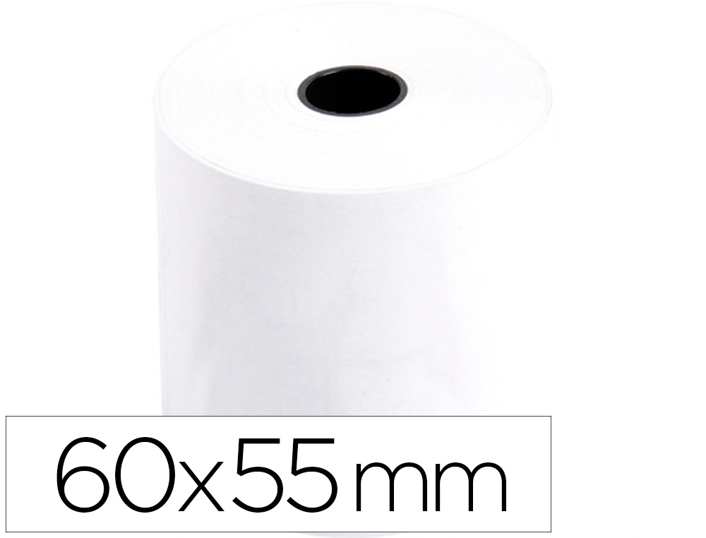ROLO TERMICO PARA IMPRESSORA 60X55X11 MM 58 GR