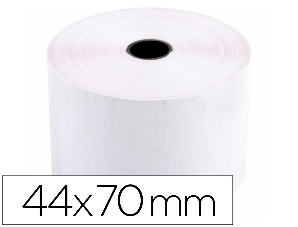 ROLO PAPEL PARA IMPRESSORA 44X70X11 MM 60 GR