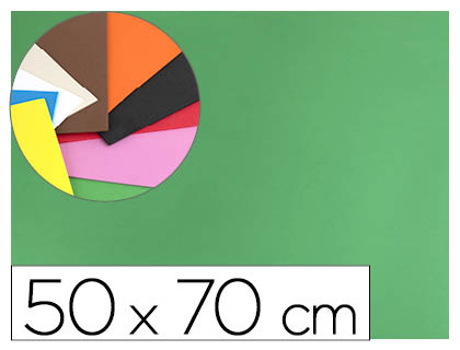 GOMA EVA LIDERPAPEL 50X70 CM 60GR 1,5 MM ESPESSURA VERDE