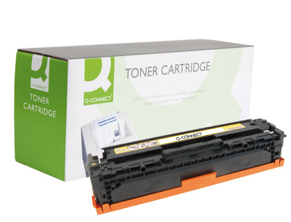 TONER Q-CONNECT COMPATIVEL HP CB542A COR AMARELO LASER JET 1215/1515/1518 -1.400PAG