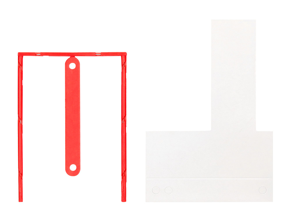 ENCADERNADOR FASTENER Q-CONNECT PLASTICO D-CLIPS COR VERMELHO CAIXA DE 100 UNIDADES