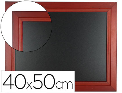 QUADRO PRETO LIDERPAPEL MURAL DE MADEIRA COM SUPERFICIE PARA MARCADORES TIPO GIZ 40X50CM