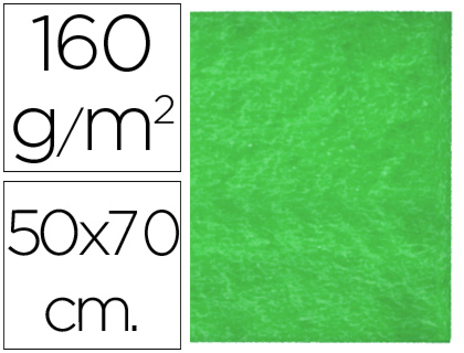 FELTRO LIDERPAPEL 50X70CM VERDE