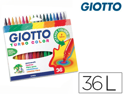 MARCADOR TURBO COLOR GIOTTO 36 UNIDADES