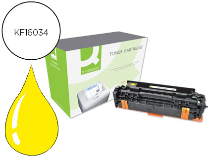 TONER Q-CONNECT COMPATIVEL HP CE412A COR LASERJET M351A / 451DN / 451DW / 451NW / 375NW / 475DN / 475DW AMARELO 2.600 PA