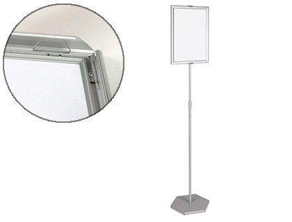 EXPOSITOR DE PE BI-OFFCIE PARA FORMATOS A3 AJUSTAVEL EM ALTURA 102 CM
