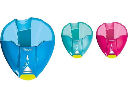 APARA LAPIS MAPED PLASTICO I-GLOO 1 USO COM DEPOSITO CORES SORTIDAS