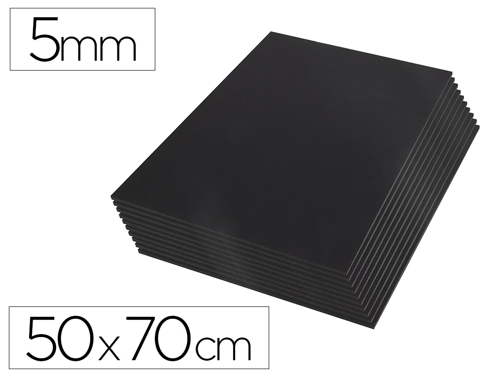 CARTAO K-LINE LIDERPAPEL 50X70 CM 5 MM DUPLA FACE PRETO