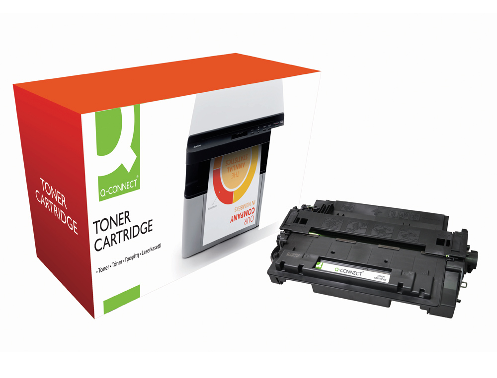 TONER Q-CONNECT COMPATIVEL HP CE255A PARA LASERJET P3015 / P3015D / 3015DN / 3015X -6.000PAG
