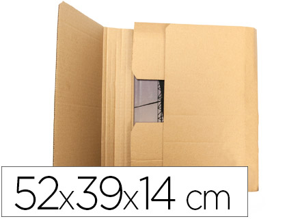 CAIXA PARA EMBALAR Q-CONNECT LIVRO MEDIDAS 520X390X140 MM ESPESSURA CARTAO 3 MM