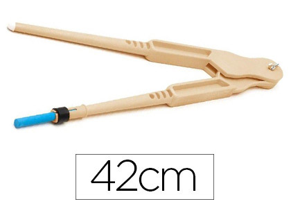 COMPASSO FAIBO DE PLASTICO IMITACAO EM MADEIRA 42 CM