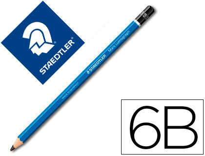 LAPIS DE GRAFITE STAEDTLER MARS LUMOGRAPH 100 6B UNIDADE