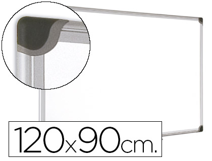 QUADRO BRANCO BI-OFFICE MAGNETICA MAYA W CERAMICA VITRIFICADA MOLDURA DE ALUMINIO 120 X 90 CM COM BANDEJA PARA ACESSORIO