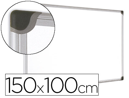 QUADRO BRANCO BI-OFFICE MAGNETICA MAYA W CERAMICA VITRIFICADA MOLDURA DE ALUMINIO 150 X 100 CM COM BANDEJA PARA ACESSORI