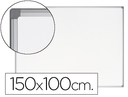 QUADRO BRANCO BI-OFFICE EARTH-IT MAGNETICO DE ACO VITRIFICADO MOLDURA DE ALUMINIO 100 X 150 CM COM BANDEJA PARA ACESSORI