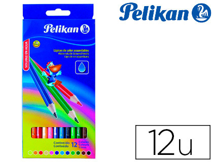 LAPIS DE COR PELIKAN AGUARELAVEIS CAIXA COM 12 UNIDADES